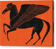 Pegasus in Red - Canvas Print