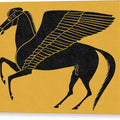 Pegasus in Yellow - Canvas Print