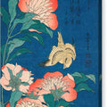 Peonies and Canary - Canvas Print