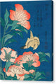Peonies and Canary - Canvas Print