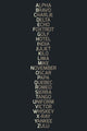 Phonetic Alphabet - Art Print - Zapista