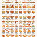 Famous Pizzas of the World - Art Print - Zapista