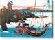 Poem by Chunagon Yakamochi - Canvas Print