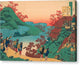 Poem by Sarumaru Dayu - Canvas Print