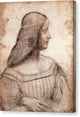 Portrait of Isabella d'Este - Canvas Print