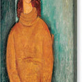 Portrait of Jeanne Hebuterne - Canvas Print