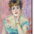 Portrait of Jeanne Samary - Canvas Print