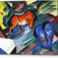 Red and Blue Horse - Canvas Print