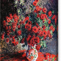 Red Chrysanthemums - Canvas Print