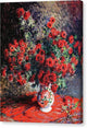 Red Chrysanthemums - Canvas Print