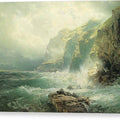 Rocky Coastline, Cornwall - Canvas Print