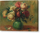 Roses in a Vase - Canvas Print