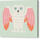 Rosy Owl - Canvas Print