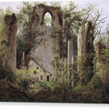 Ruined Monastery of Eldena near Greifswald - Canvas Print