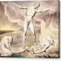 Satan Smiting Job with Sore Boils - Canvas Print