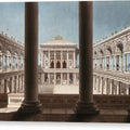 Saulengange, einen Hof umschliessend - Canvas Print
