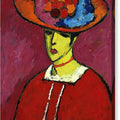 Schokko With Wide-Brimmed Hat - Canvas Print