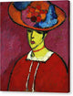 Schokko With Wide-Brimmed Hat - Canvas Print
