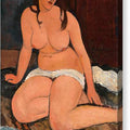 Seated Nude - Canvas Print