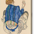 Seated Woman, Back View - Canvas Print