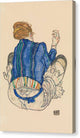 Seated Woman, Back View - Canvas Print