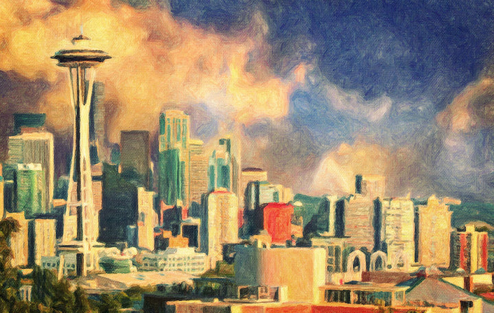 Seattle Skyline - Art Print - Zapista
