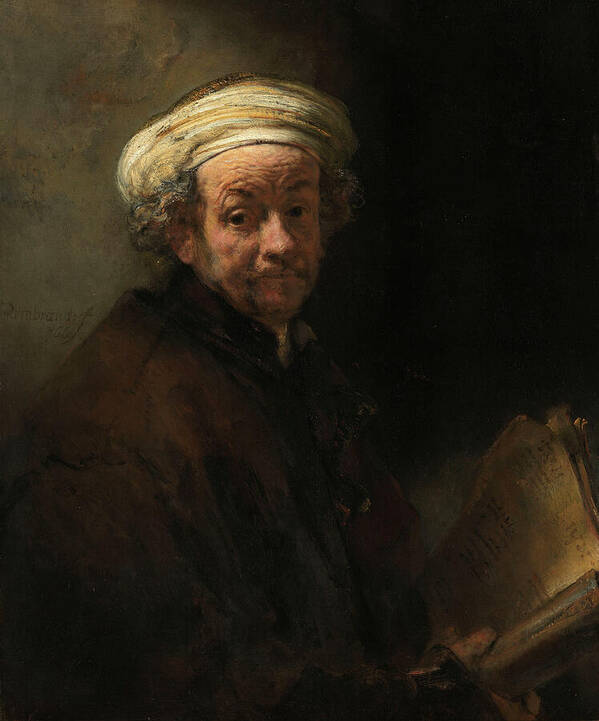 Self-Portrait as the Apostle Paul by Rembrandt van Rijn - Art Print - Zapista