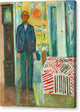 Self-Portrait. Between the Clock and the Bed - Canvas Print