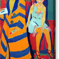 Self Portrait with a Model - Canvas Print