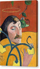 Self-Portrait with Halo and Snake - Canvas Print