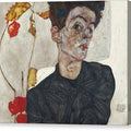 Self-Portrait With Physalis - Canvas Print