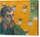 Self-portrait with portrait of Bernard, 'Les Miserables' - Canvas Print