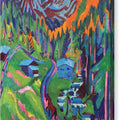 Sertig Path in Summer - Canvas Print