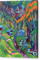 Sertig Path in Summer - Canvas Print