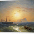 Shipping Off Ischia - Canvas Print
