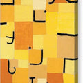 Signs in Yellow - Canvas Print