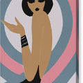 Spiral, Pink - Canvas Print