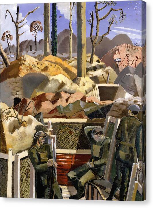 Spring in the Trenches, Ridge Wood, 1917 - Canvas Print