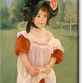 Spring - Margot Standing in a Garden - Canvas Print