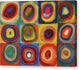 Squares with Concentric Circles - Canvas Print