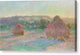 Stacks of Wheat - End of Summer - Canvas Print