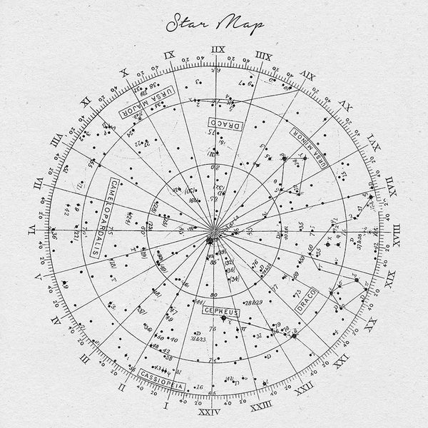 Star Map - Art Print - Zapista