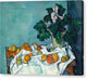Still Life with Apples and a Pot of Primroses - Canvas Print