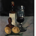 Still Life with Bottle, Glass, and Lemons - Canvas Print