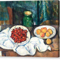 Still Life With Cherries And Peaches - Canvas Print