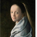 Study of a Young Woman - Canvas Print