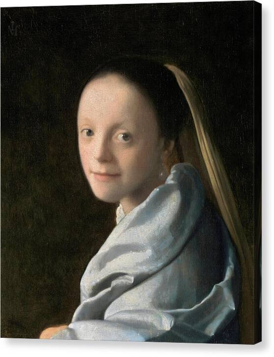 Study of a Young Woman - Canvas Print
