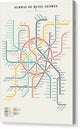 Subway of Music Genres - Canvas Print