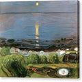 Summer Night by the Beach - Canvas Print