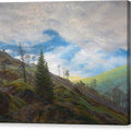 Sunburst in the Riesengebirge - Canvas Print